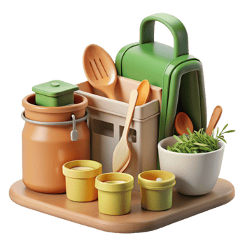extraordinary modern Cute Kitchen Utensils and Storage detailed png
