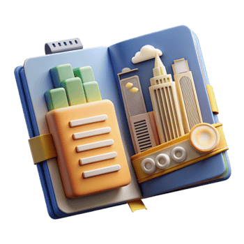 Cityscape Notebook Urban Exploration Travel Journal png