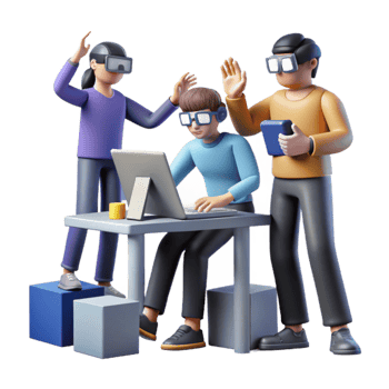 Collaborative Virtual Reality Teamwork Improving Productivity with Innovative Tech png