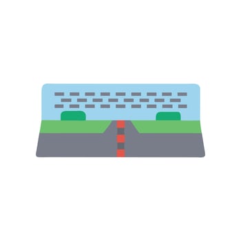 Drag Racing Track Icon for Motorsports vector