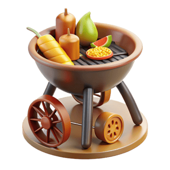 stunning modern Grilling Autumn Harvest A Festive Food Illustration professional png