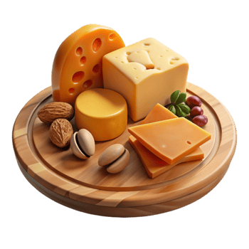 wonderful rustic Cheese and Nuts Platter A Delicious Snack 4K png