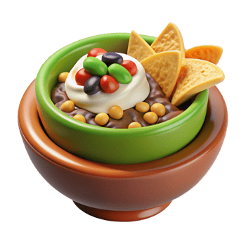 Sweet Savory Dip with Tortilla Chips png