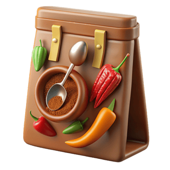 extraordinary classic Spice Rack Chili Peppers, Seasoning Spoon professional png