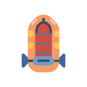 Lifeboat Icon for Emergency Services vector