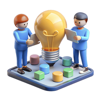beautiful minimalist Collaborative Idea Generation Innovative Solutions Teamwork professional png