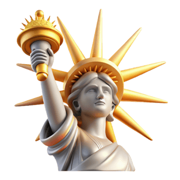 dramatic artistic Liberty Statue Iconic Symbol of Freedom high quality png
