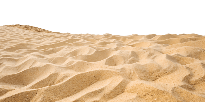 Sunlit rippling sand dunes in desert png