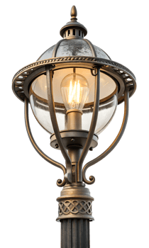 Elegant vintage street lamp design in urban area png