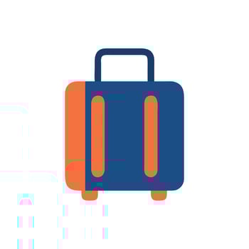 Creative Travel Suitcase Icon for Holiday Plans vector