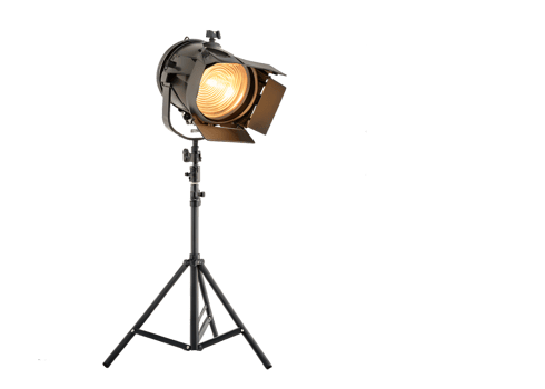 Adjustable brightness studio spotlight png