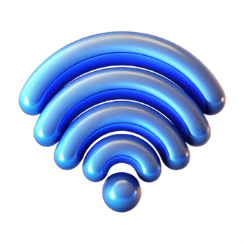 elegant modern Wireless Network Signal Strength, Speed, and Connectivity premium png