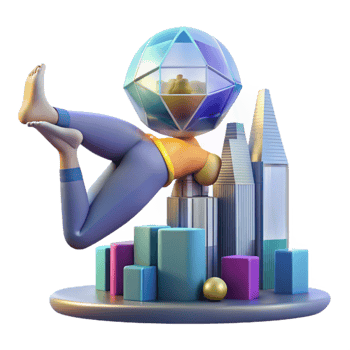 elegant abstract Urban Yoga Finding Balance in the City professional png