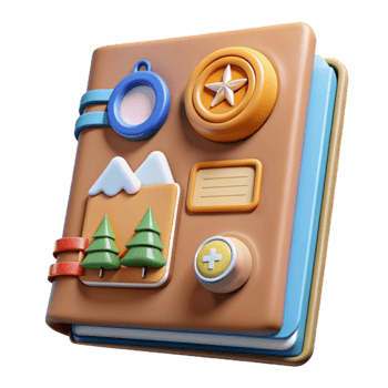 beautiful artistic Adventure Journal Plan Track Your Trips detailed png