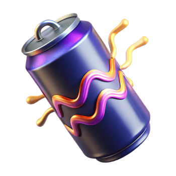 extraordinary creative Abstract Beverage Can Design 3D Render authentic png