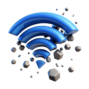 elegant abstract Deconstructing the Wireless Signal A 3D Visualization exclusive png