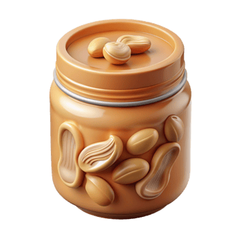 stunning minimalist Creamy Peanut Butter in a Jar Delicious Spread high quality png