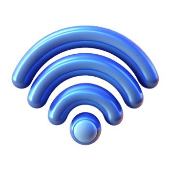 extraordinary contemporary Wireless Network Connectivity 3D Icon Design professional png