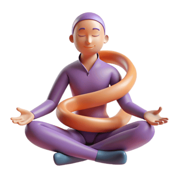 impressive abstract Mindfulness Meditation Finding Inner Peace detailed png