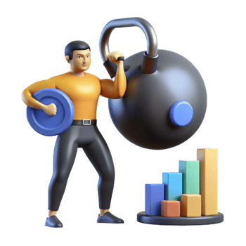 impressive minimalist Achieving Business Growth Strength, Strategy, and Success authentic png