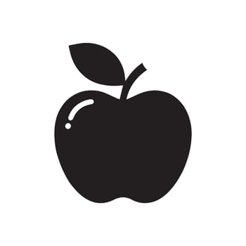Apple fruit icon design template isolated illustration vector