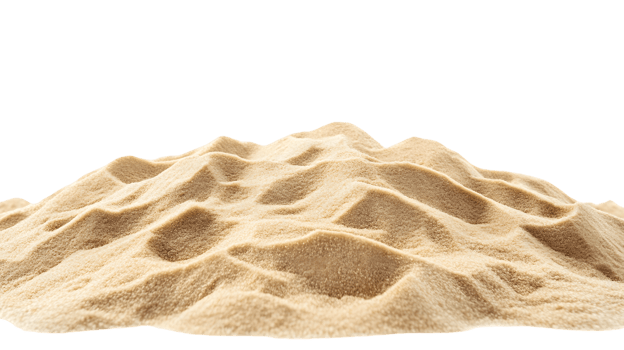Beige Sand Isolated on Transparent Background png
