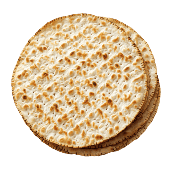 Matzo round shape isolate on transparent background png