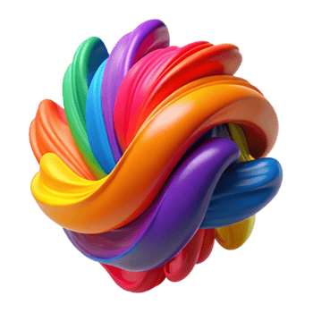 extraordinary creative Rainbow Swirl 3D Abstract Background genuine png