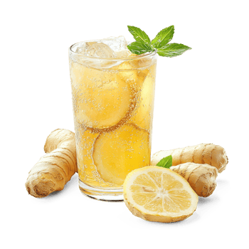 Ginger Ale isolate on transparent background png