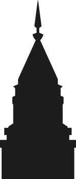 Minaret Silhouette Illustration for Islamic Design vector
