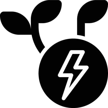 Green Energy, Eco Energy Glyph Solid Icon vector