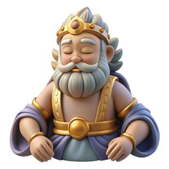 impressive modern Serene King 3D Render original png