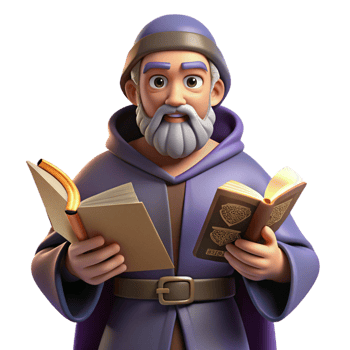 impressive creative Wise Old Mage 3D Render genuine png