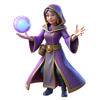 stunning artistic 3D Render Female Mage Fantasy Illustration original png