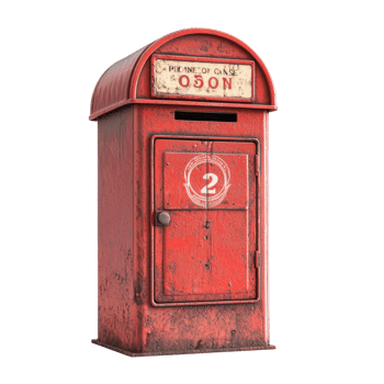 Post Office isolate on transparent background png