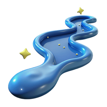 wonderful minimalist Blue Liquid 3D Render, Abstract Background high quality png