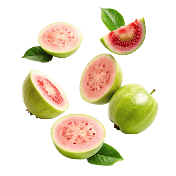 Vibrant Guava Collection Fresh, Juicy Guavas Ready to Eat png