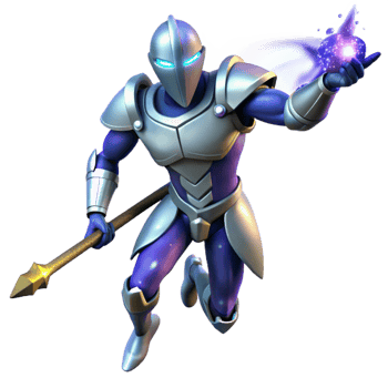 dramatic abstract 3D Render Knight Fantasy Art 4K png