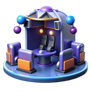 impressive traditional Futuristic 3D Room Illustration Virtual Reality Experience authentic png
