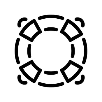 A clean and simple icon for lifeline vector