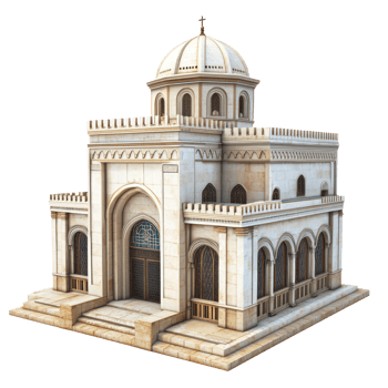 an old building with a dome on top png