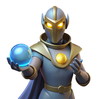 elegant traditional Stylized 3D Render of a Galactic Sorcerer exclusive png