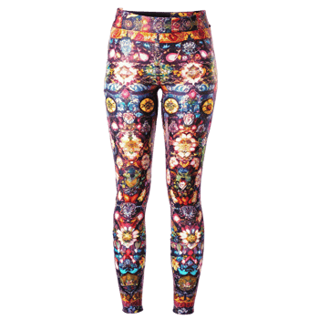 Vibrant Floral and JewelToned Leggings Stunning Autumn Print png