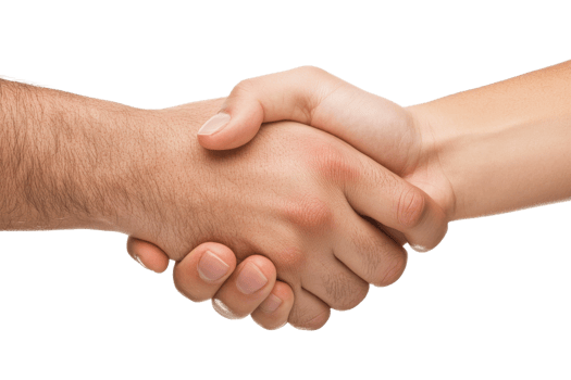 Handshake shows agreement or partnership png