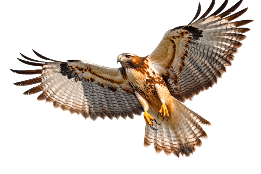 Hawk soaring with wings spread wide png