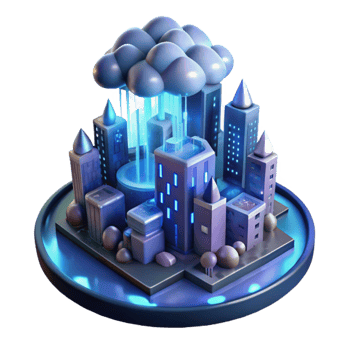 wonderful contemporary 3D Cityscape Illustration Cloud Computing genuine png