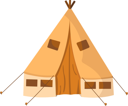 dome tent, hiking and camping illustration. png