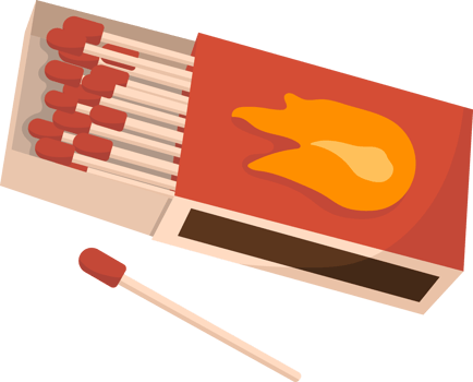 match box, hiking and camping illustration. png
