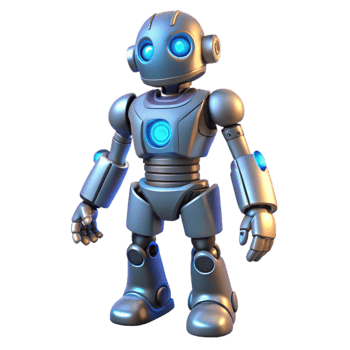 impressive classic 3D Render of a Cute Robot Illustration 4K png