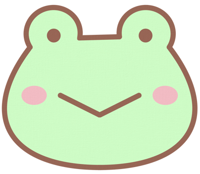 Little cute pastel green frog face png